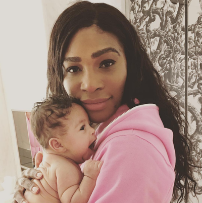 Baby Alexis Olympia Is Ready For A Nap In Adorable Photo With Serena Williams